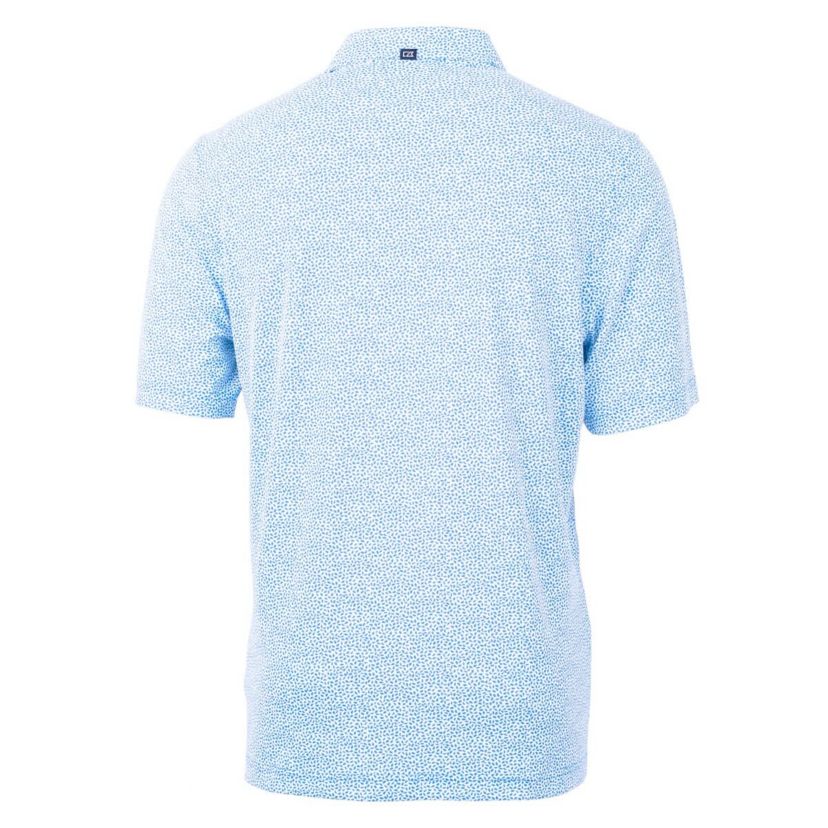 NCAA Light North Carolina Tar Heels Vault DryTec Virtue Eco Pique Botanical Print Recycled Polo