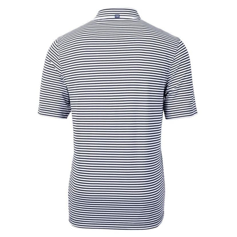 NCAA Dayton Flyers Vault DryTec Virtue Eco Pique Stripe Recycled Polo