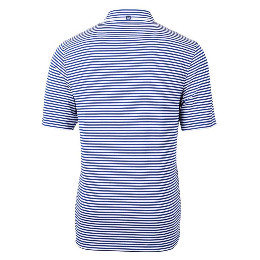 NCAA SMU Mustangs Vault DryTec Virtue Eco Pique Stripe Recycled Polo