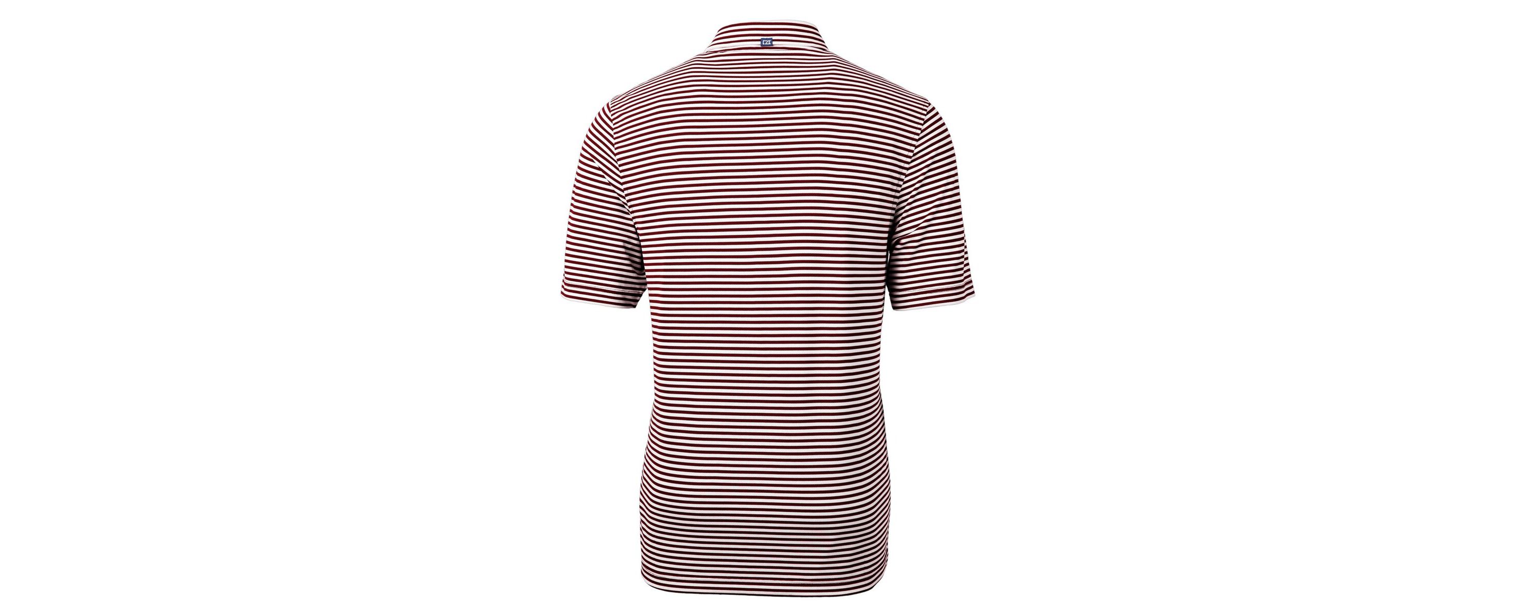 NCAA Minnesota Golden Gophers Vault DryTec Virtue Eco Pique Stripe Recycled Polo
