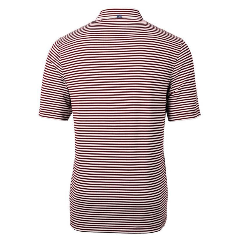 NCAA Minnesota Golden Gophers Vault DryTec Virtue Eco Pique Stripe Recycled Polo