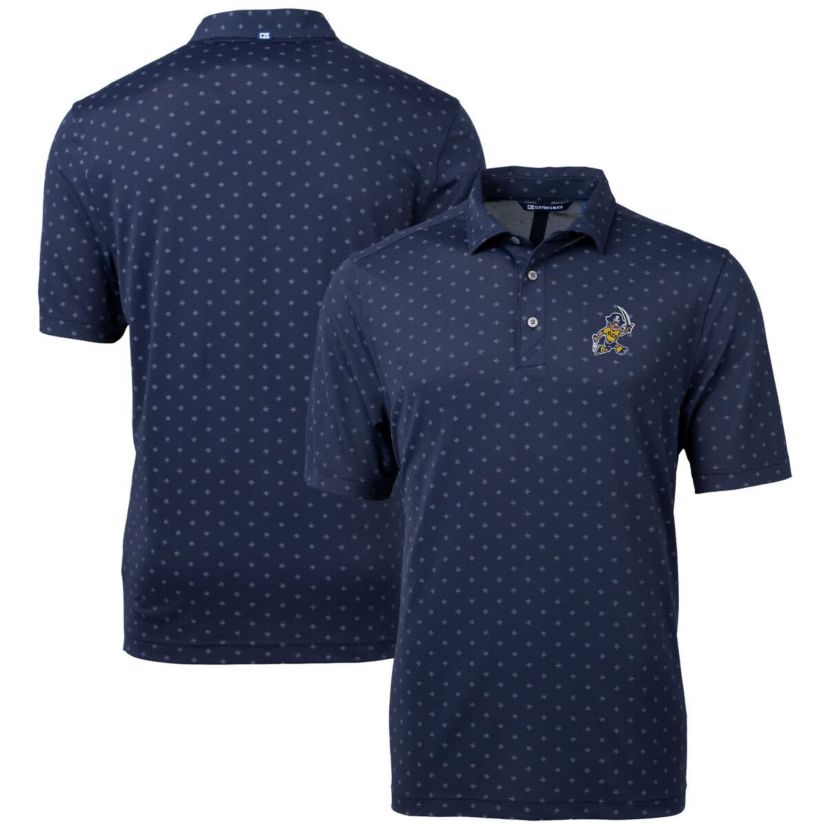 East Tennessee Buccaneers NCAA ETSU Buccaneers Vault DryTec Virtue Eco Pique Tile Print Recycled Polo