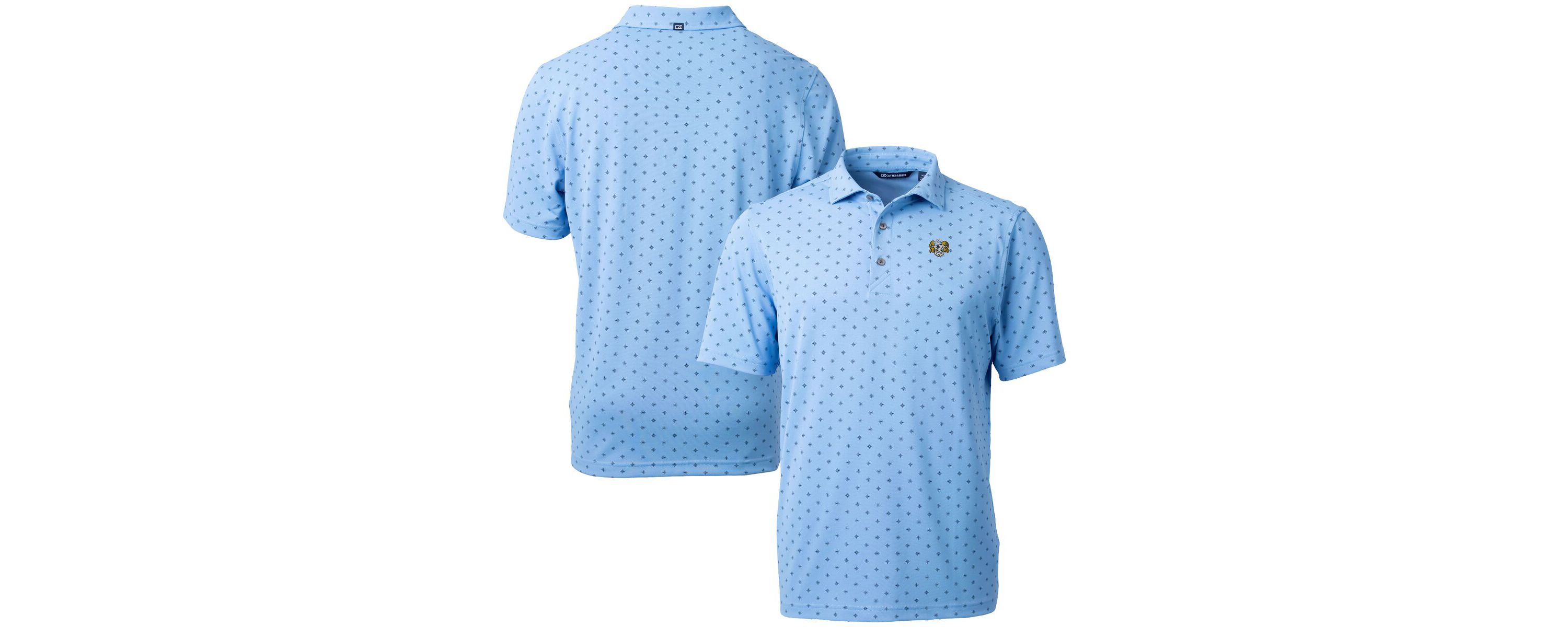 NCAA Carolina North Carolina Tar Heels Vault DryTec Virtue Eco Pique Tile Print Recycled Polo