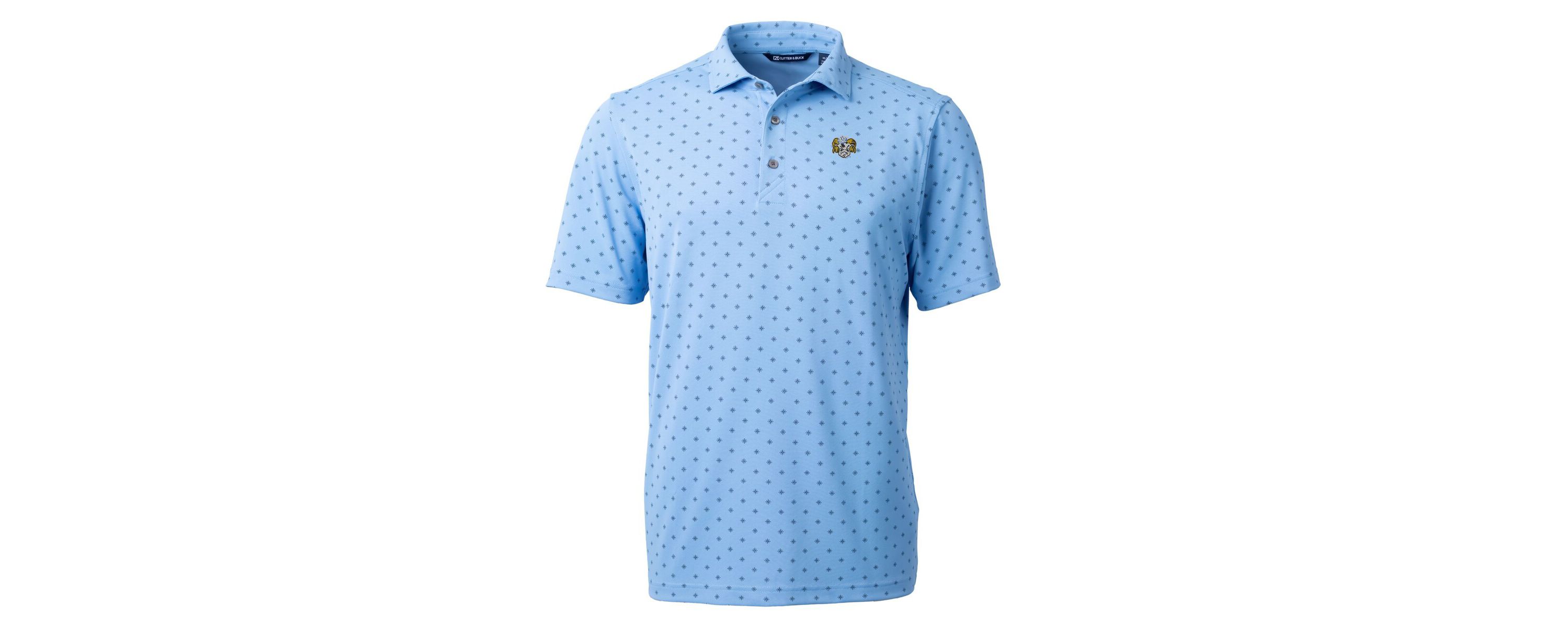 NCAA Carolina North Carolina Tar Heels Vault DryTec Virtue Eco Pique Tile Print Recycled Polo