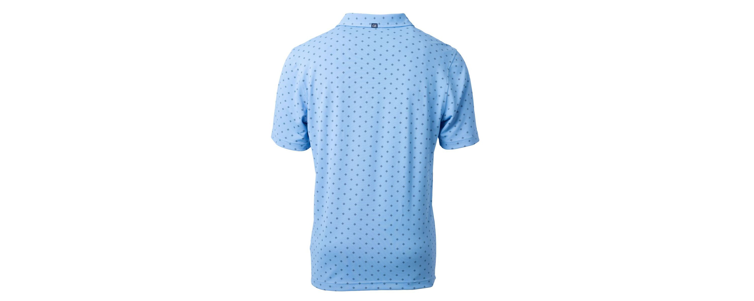 NCAA Carolina North Carolina Tar Heels Vault DryTec Virtue Eco Pique Tile Print Recycled Polo