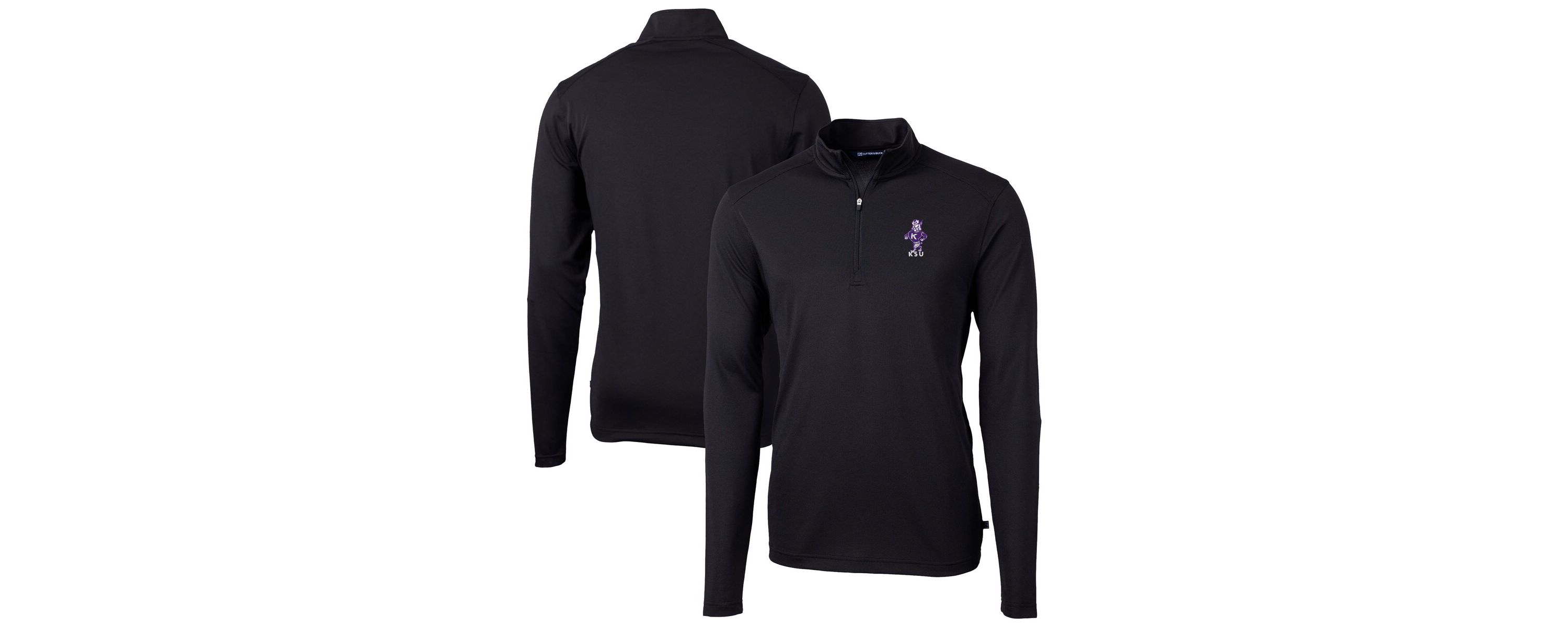 NCAA Kansas State Wildcats Vault DryTec Virtue Eco Pique Recycled Quarter-Zip Top