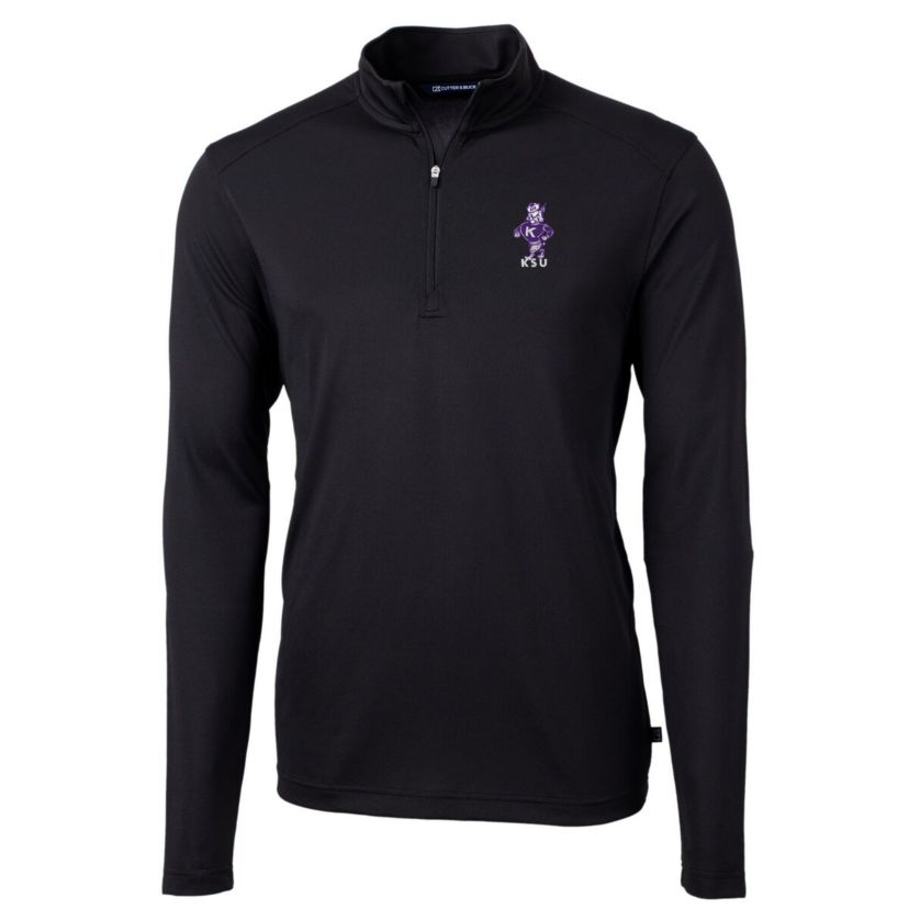 NCAA Kansas State Wildcats Vault DryTec Virtue Eco Pique Recycled Quarter-Zip Top