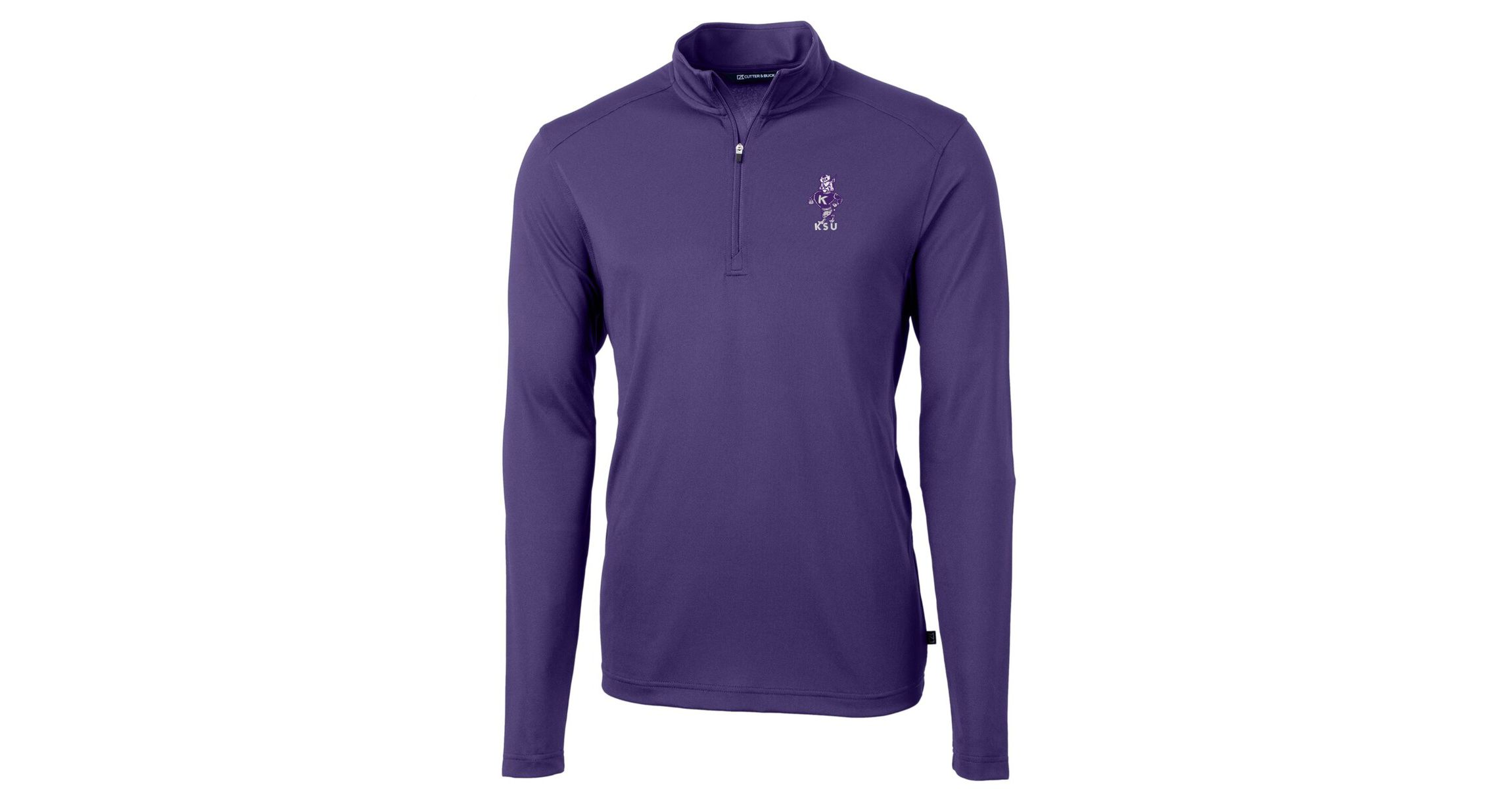 NCAA Kansas State Wildcats Vault DryTec Virtue Eco Pique Recycled Quarter-Zip Top