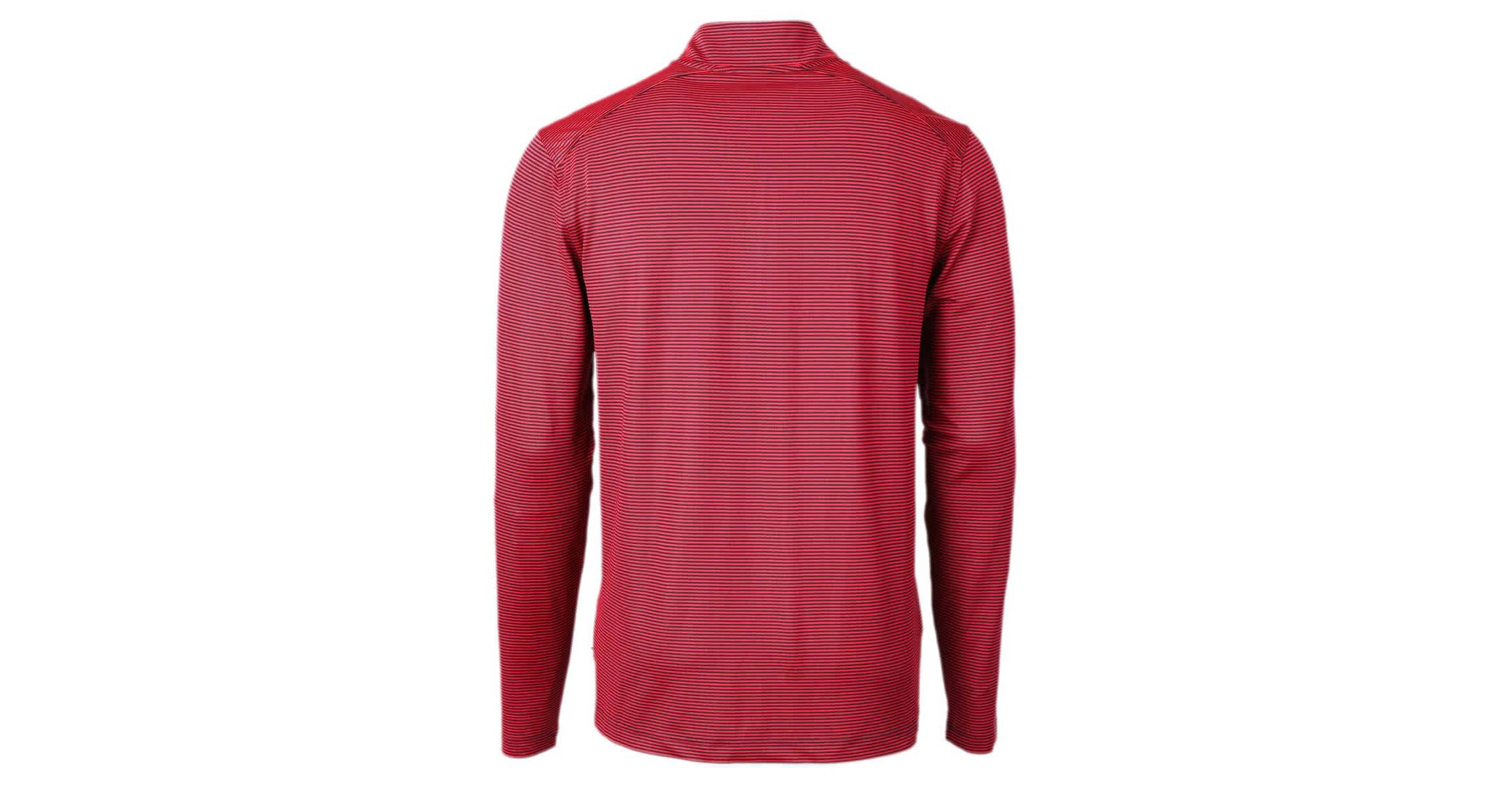 NCAA Dayton Flyers Vault DryTec Virtue Eco Pique Micro Stripe Recycled Quarter-Zip Pullover