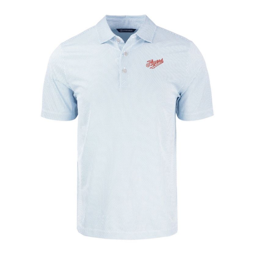 NCAA Dayton Flyers Vault Pike Eco Symmetry Print Stretch Recycled Polo