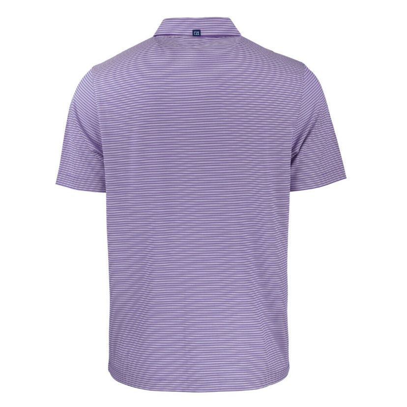 NCAA Kansas State Wildcats Forge Eco Double Stripe Stretch Recycled Tri-Blend Polo