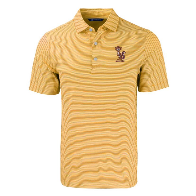 NCAA Minnesota Golden Gophers Forge Eco Double Stripe Stretch Recycled Tri-Blend Polo