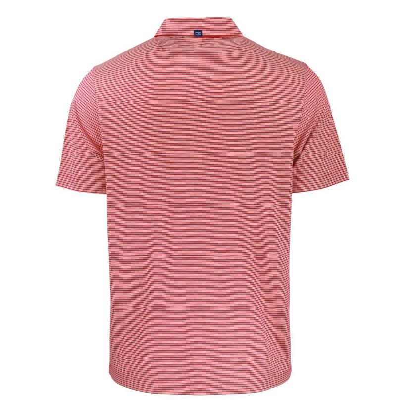 NCAA Dayton Flyers Forge Eco Double Stripe Stretch Recycled Tri-Blend Polo
