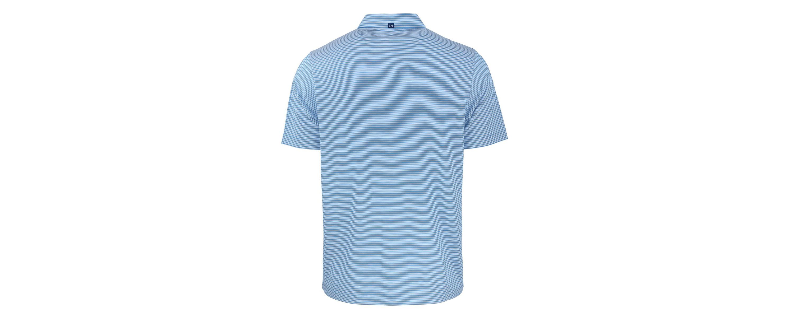 NCAA Dayton Flyers Forge Eco Double Stripe Stretch Recycled Tri-Blend Polo