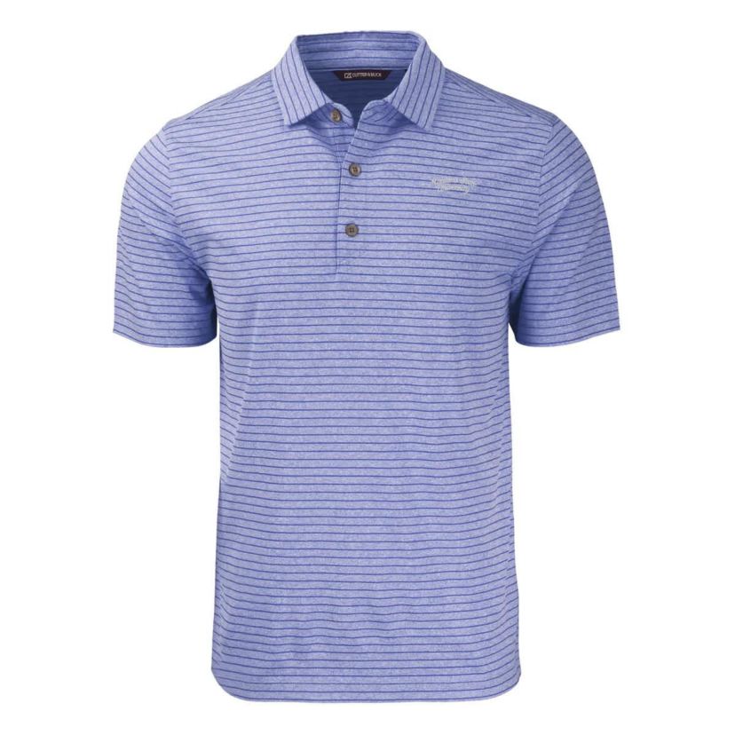 NCAA Montana State Bobcats Vault Forge Eco ed Stripe Stretch Recycled Polo