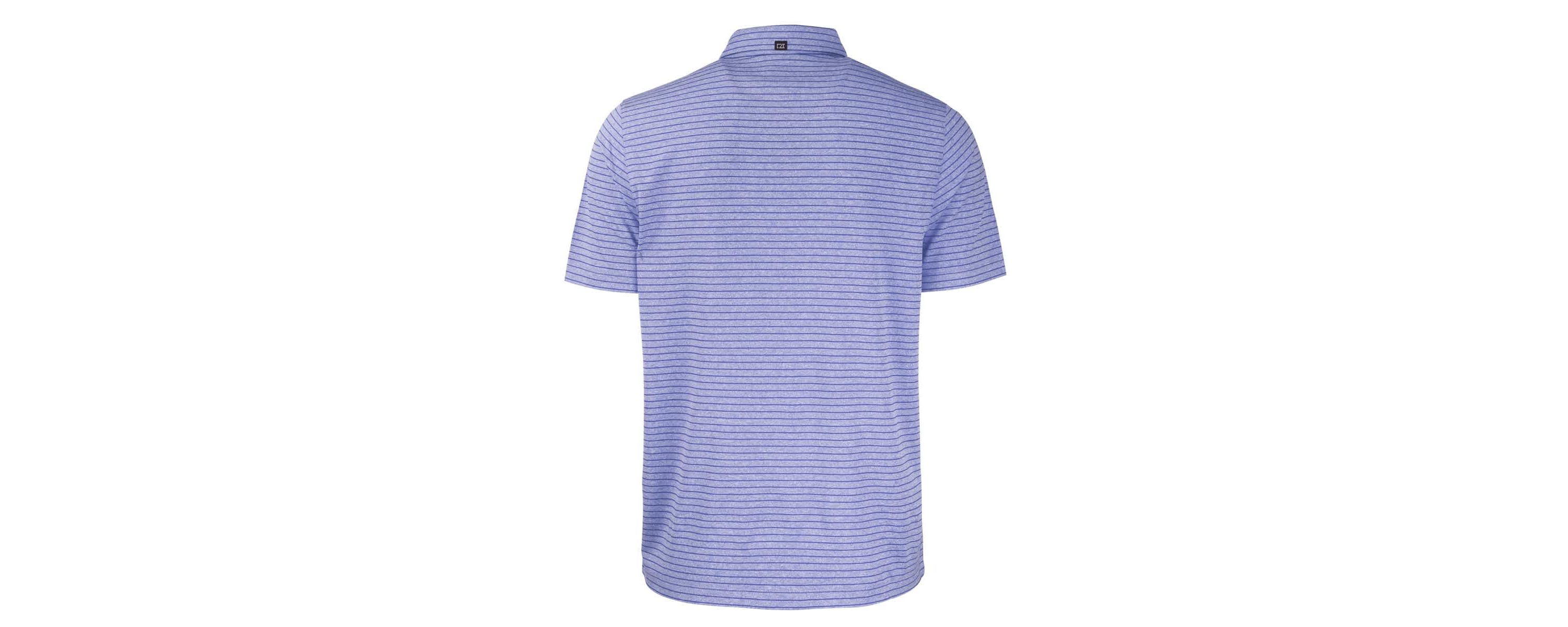 NCAA Montana State Bobcats Vault Forge Eco ed Stripe Stretch Recycled Polo