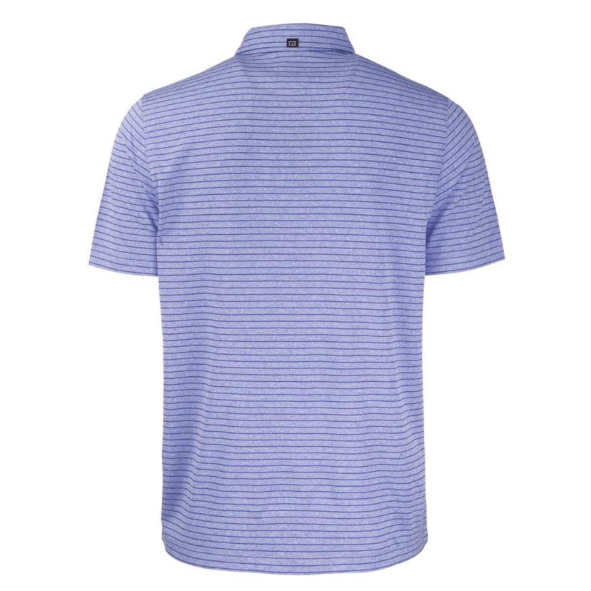 NCAA Montana State Bobcats Vault Forge Eco ed Stripe Stretch Recycled Polo