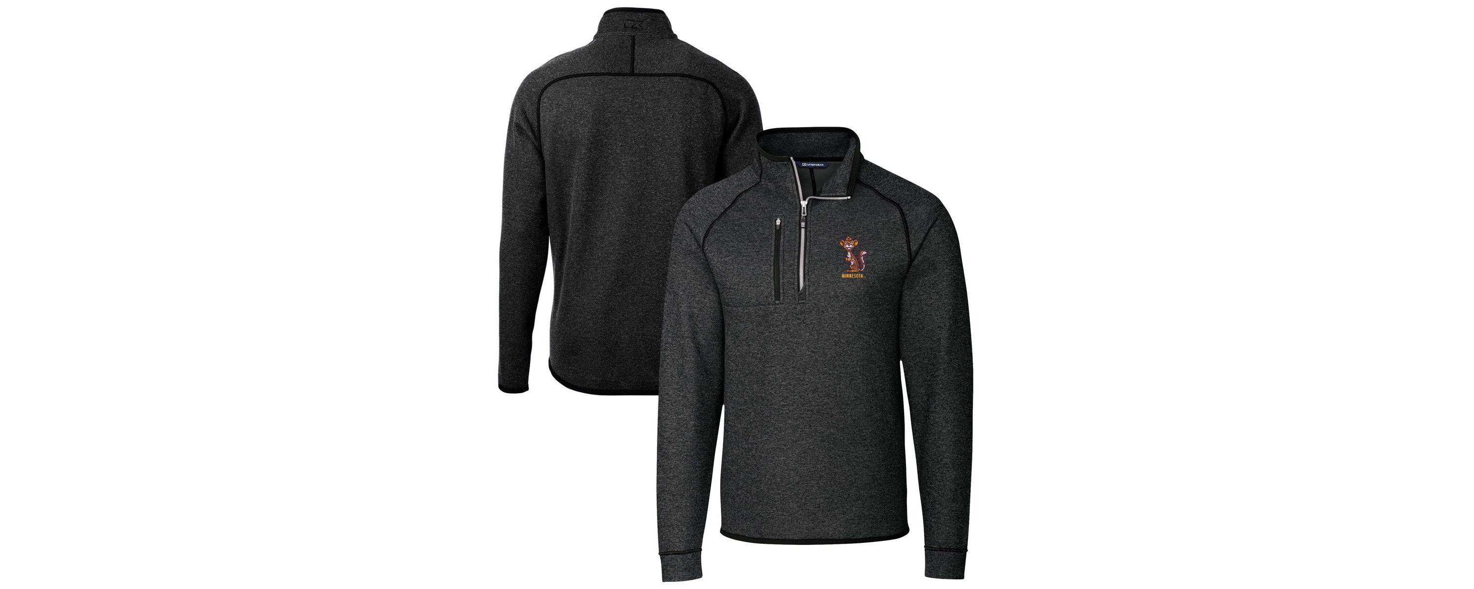 NCAA Minnesota Golden Gophers Vault Mainsail Sweater-Knit Raglan Half-Zip Jacket