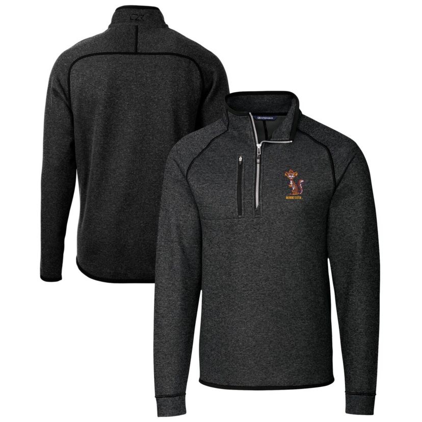 NCAA Minnesota Golden Gophers Vault Mainsail Sweater-Knit Raglan Half-Zip Jacket