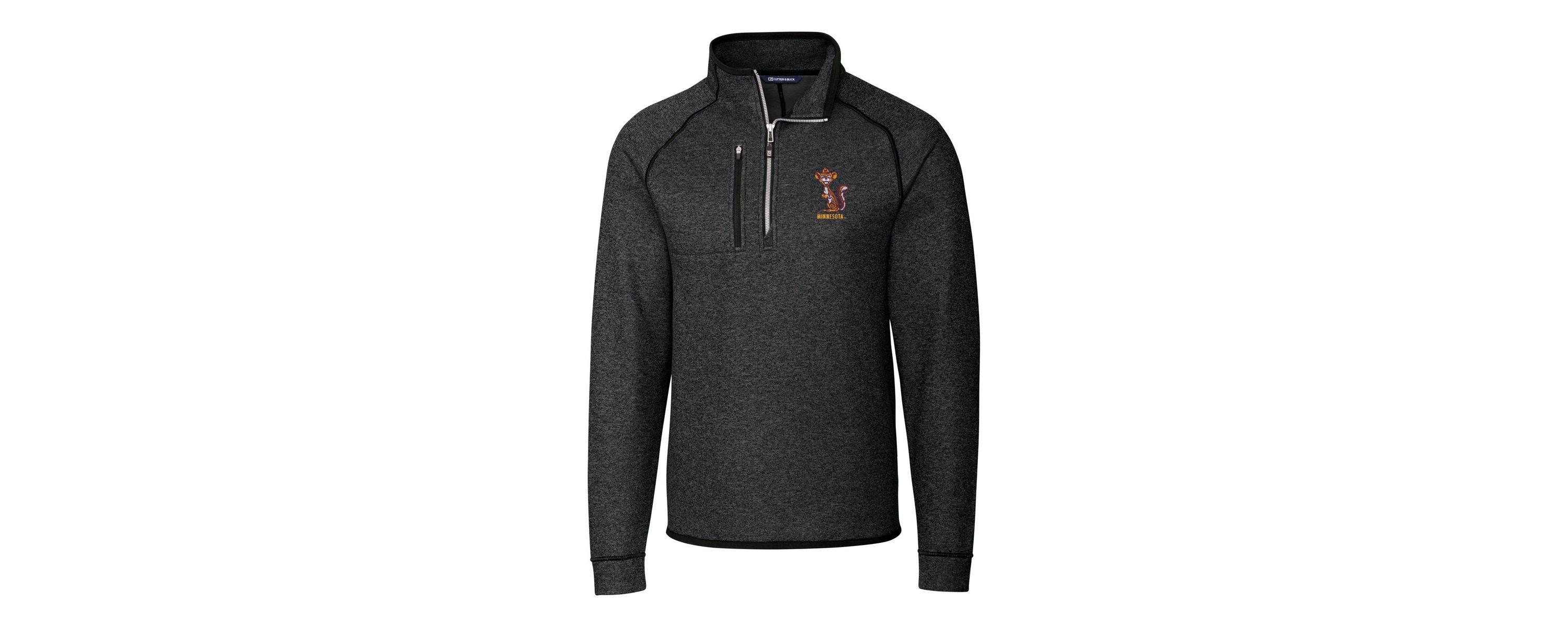 NCAA Minnesota Golden Gophers Vault Mainsail Sweater-Knit Raglan Half-Zip Jacket