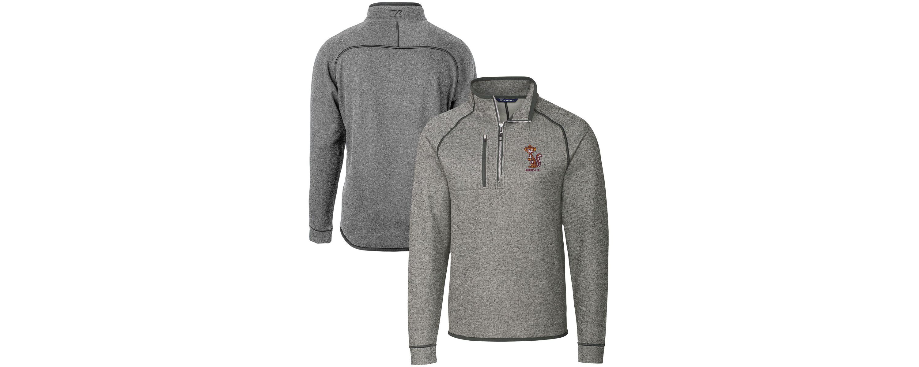 NCAA Minnesota Golden Gophers Vault Mainsail Sweater-Knit Raglan Half-Zip Jacket