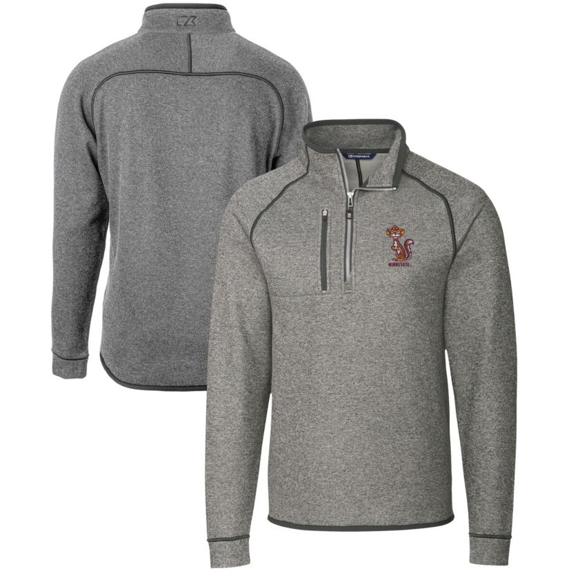NCAA Minnesota Golden Gophers Vault Mainsail Sweater-Knit Raglan Half-Zip Jacket