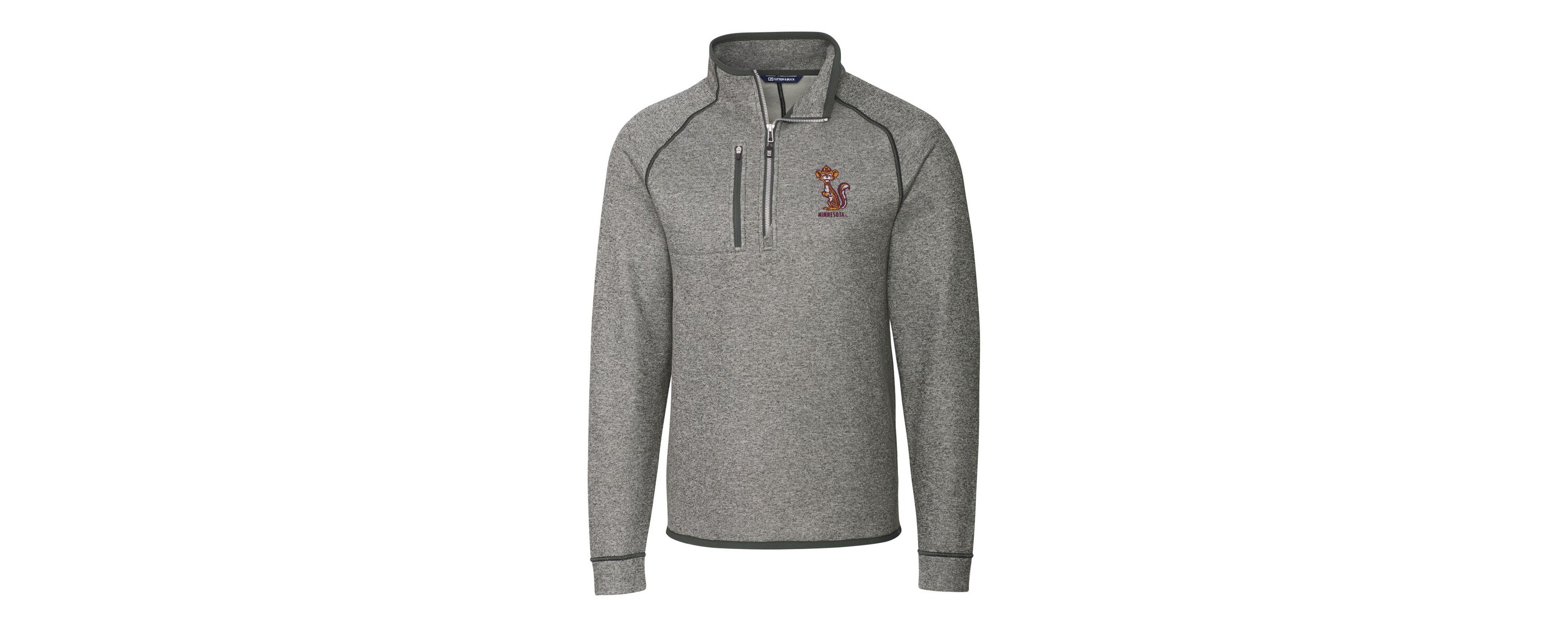 NCAA Minnesota Golden Gophers Vault Mainsail Sweater-Knit Raglan Half-Zip Jacket