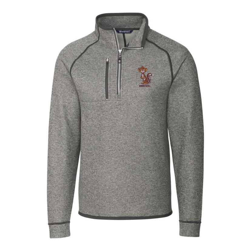 NCAA Minnesota Golden Gophers Vault Mainsail Sweater-Knit Raglan Half-Zip Jacket