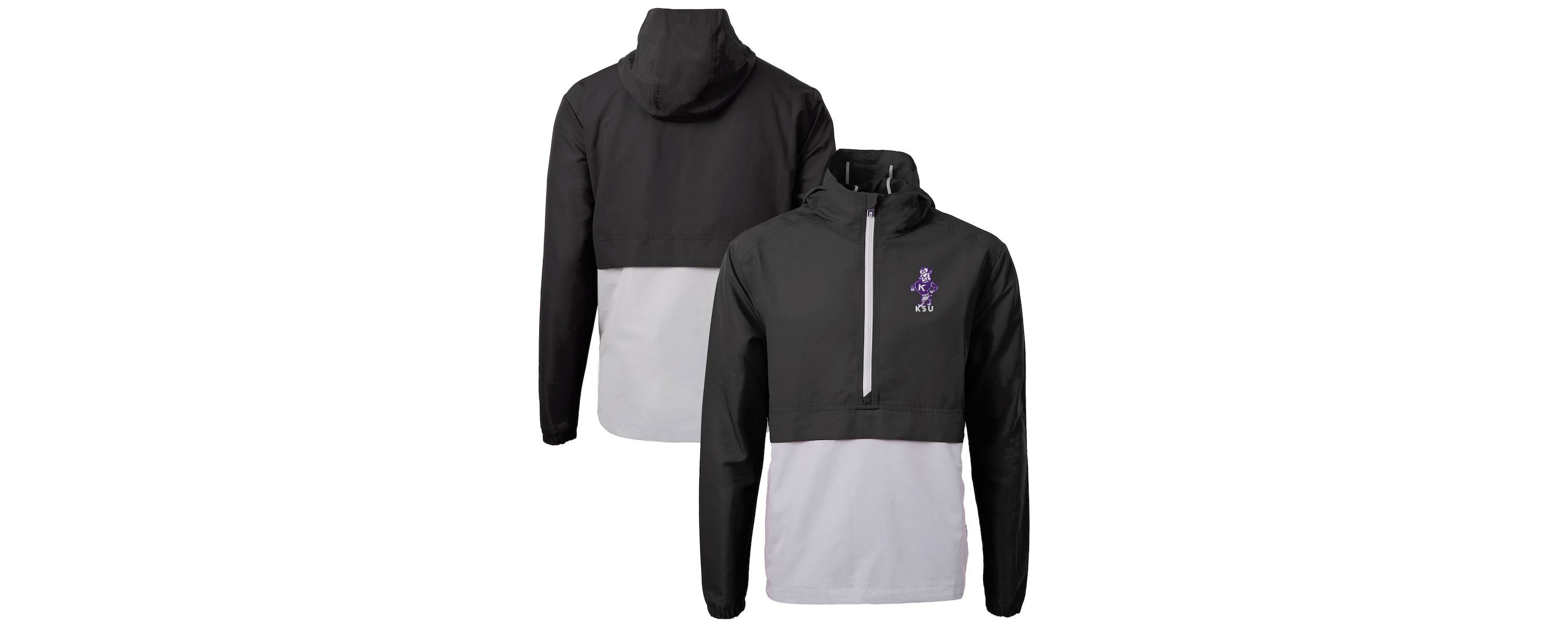 NCAA Kansas State Wildcats Vault Charter Eco Recycled Half-Zip Anorak Jacket