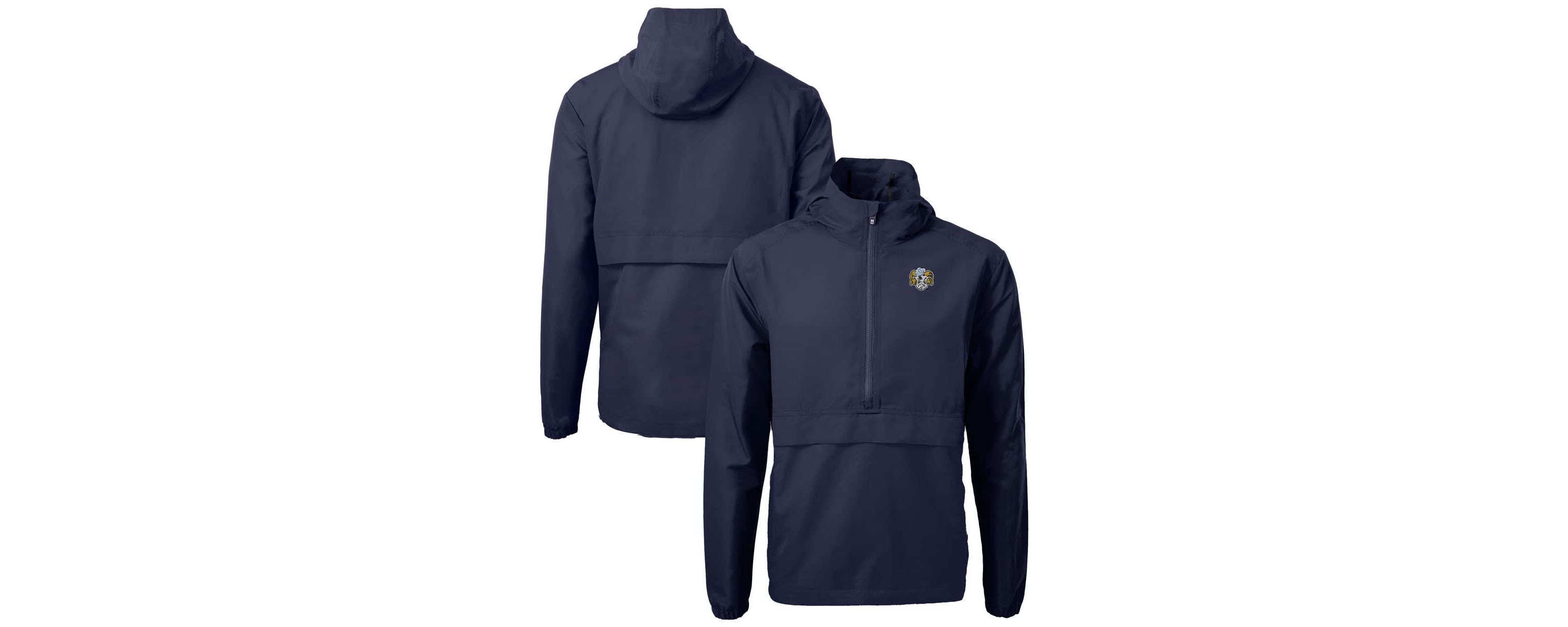 NCAA North Carolina Tar Heels Vault Charter Eco Recycled Half-Zip Anorak Jacket