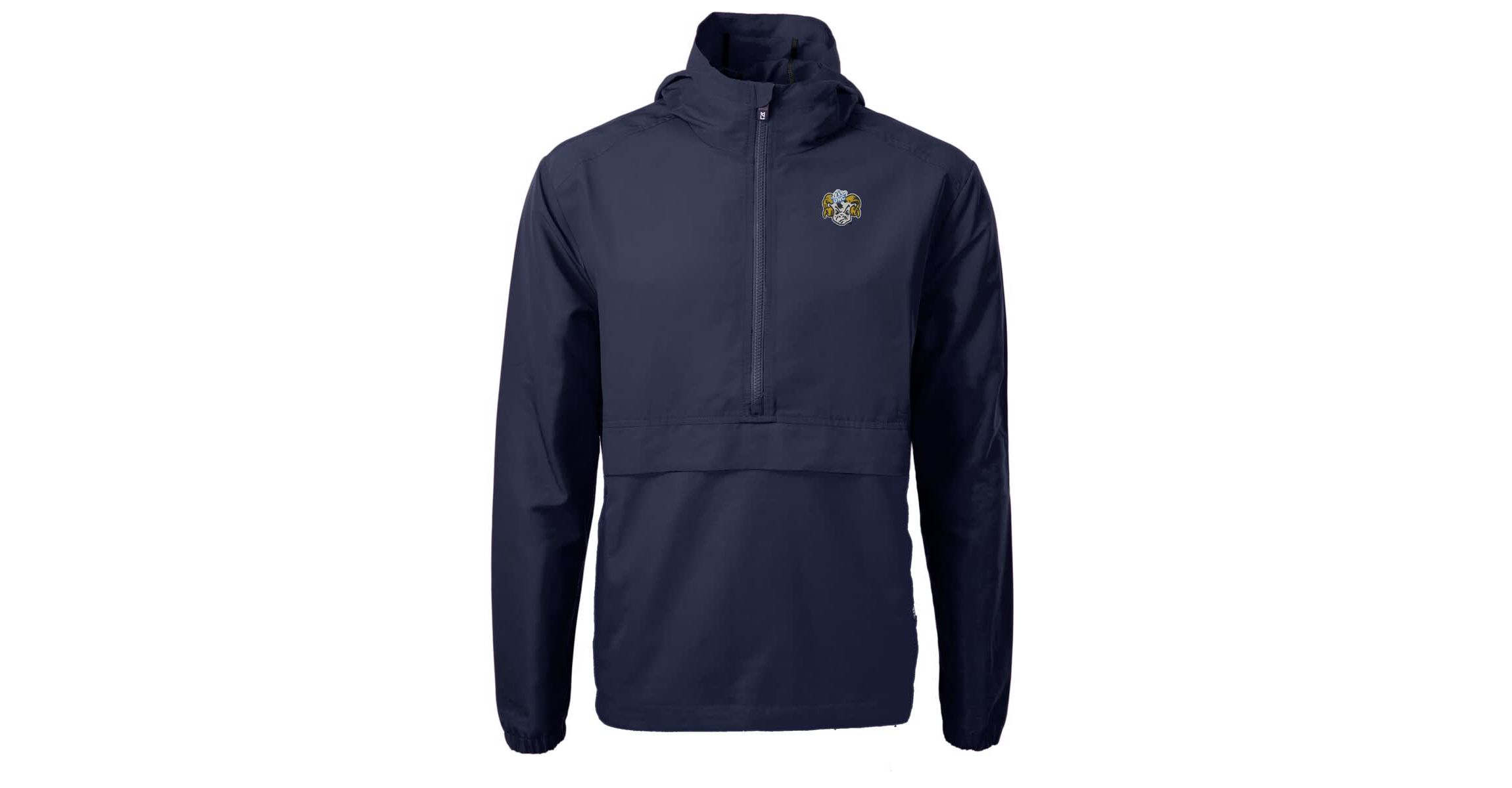 NCAA North Carolina Tar Heels Vault Charter Eco Recycled Half-Zip Anorak Jacket