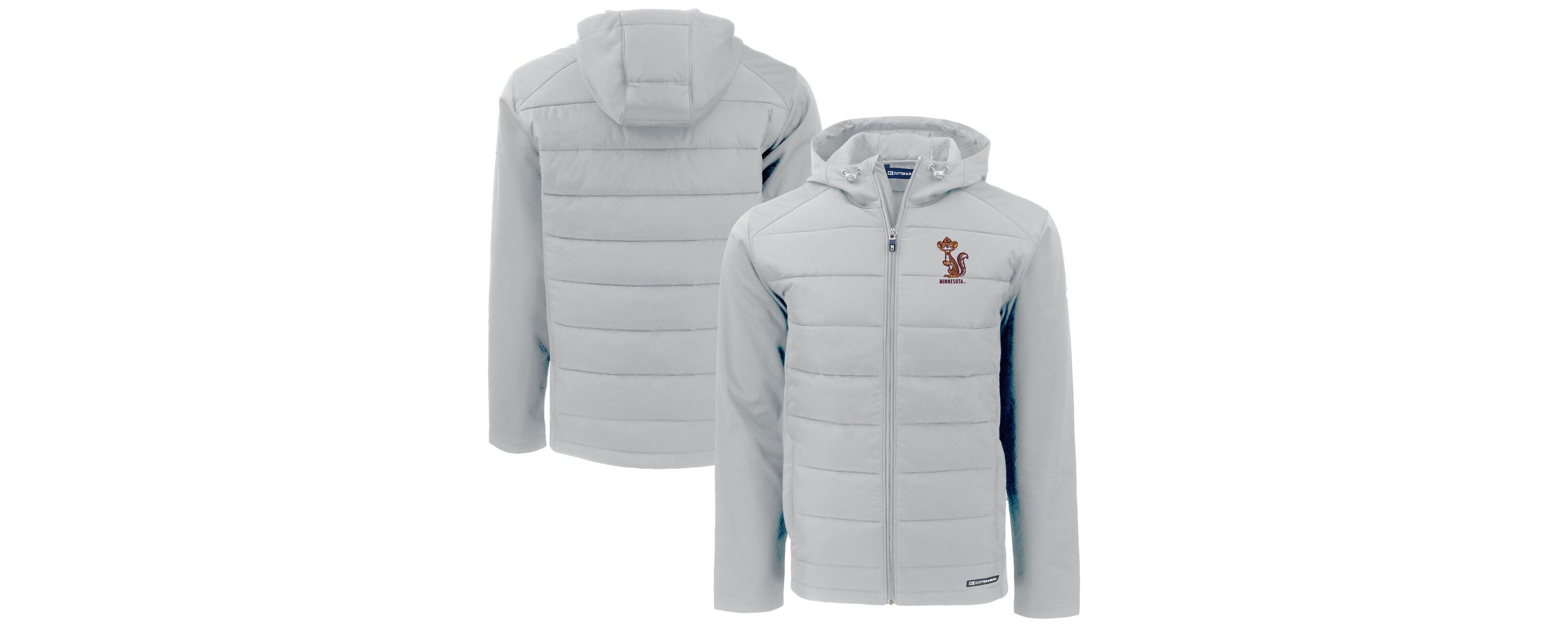 NCAA Minnesota Golden Gophers Vault Evoke Hybrid Eco Softshell Recycled Full-Zip Hooded Jacket