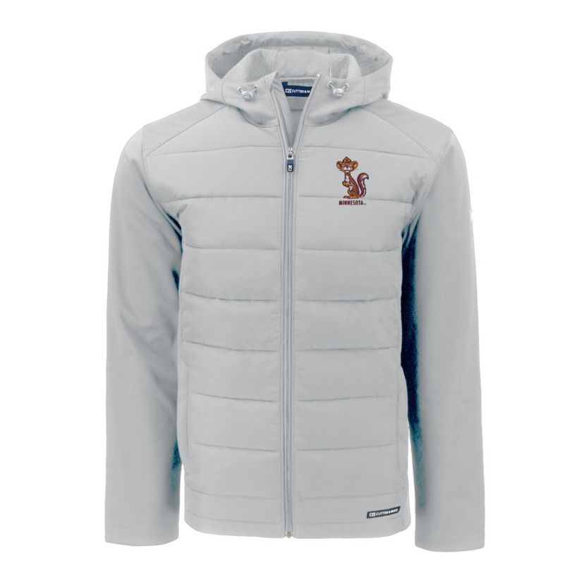 NCAA Minnesota Golden Gophers Vault Evoke Hybrid Eco Softshell Recycled Full-Zip Hooded Jacket