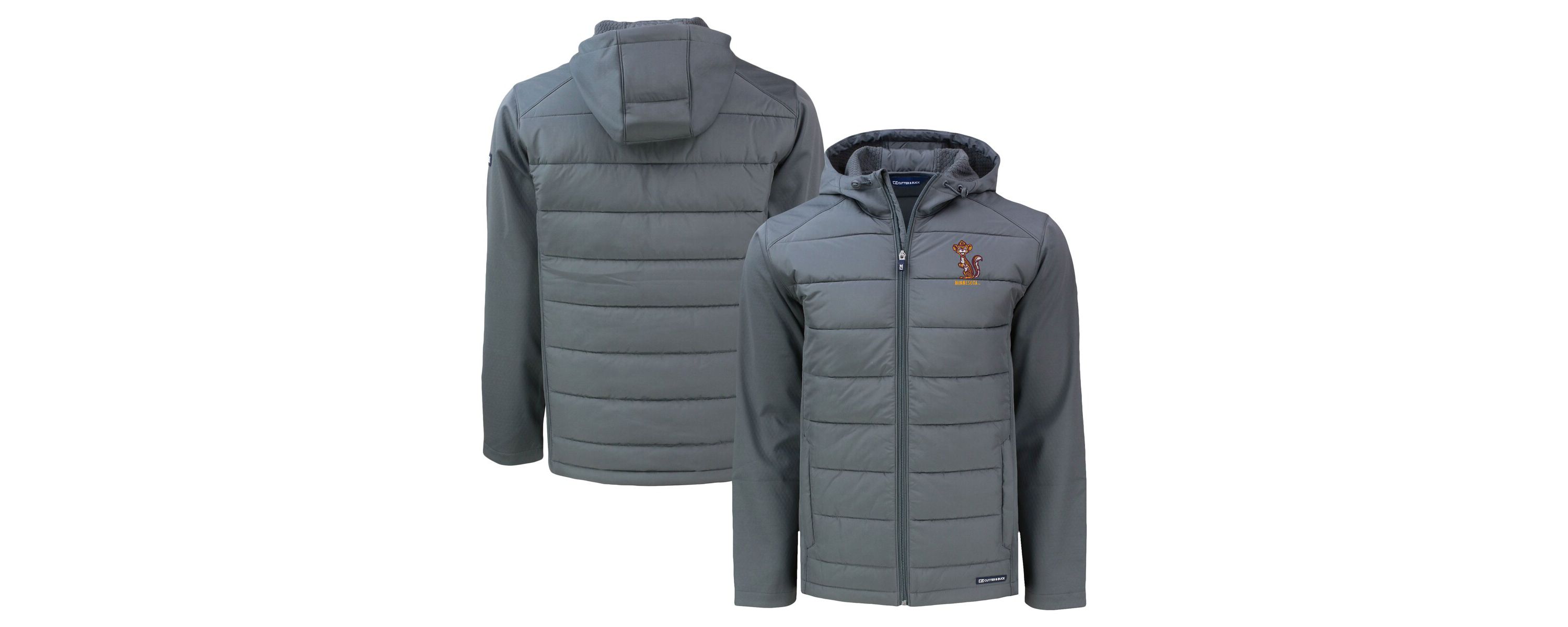 NCAA Minnesota Golden Gophers Vault Evoke Hybrid Eco Softshell Recycled Full-Zip Hooded Jacket
