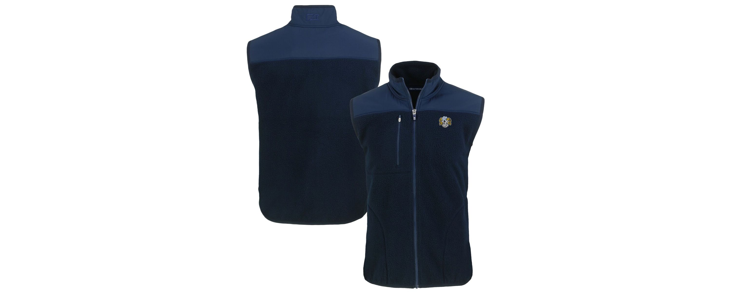 NCAA North Carolina Tar Heels Vault Cascade Eco Sherpa Fleece Full-Zip Vest