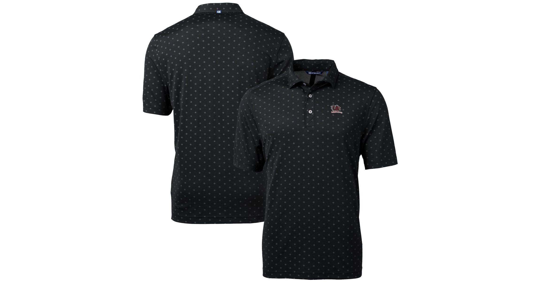 NCAA South Carolina Gamecocks Vault DryTec Virtue Eco Pique Tile Print Recycled Polo