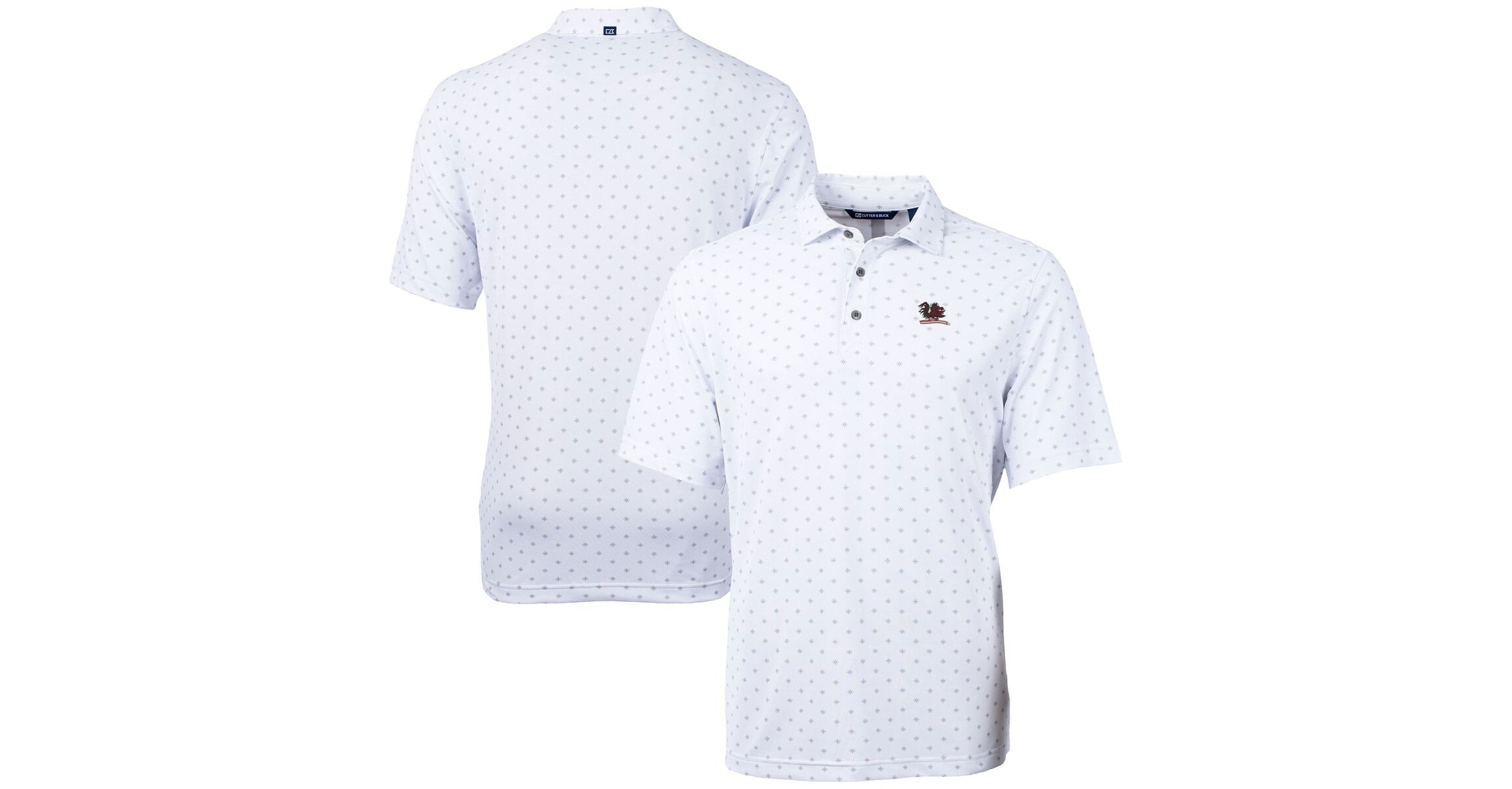NCAA South Carolina Gamecocks Vault DryTec Virtue Eco Pique Tile Print Recycled Polo