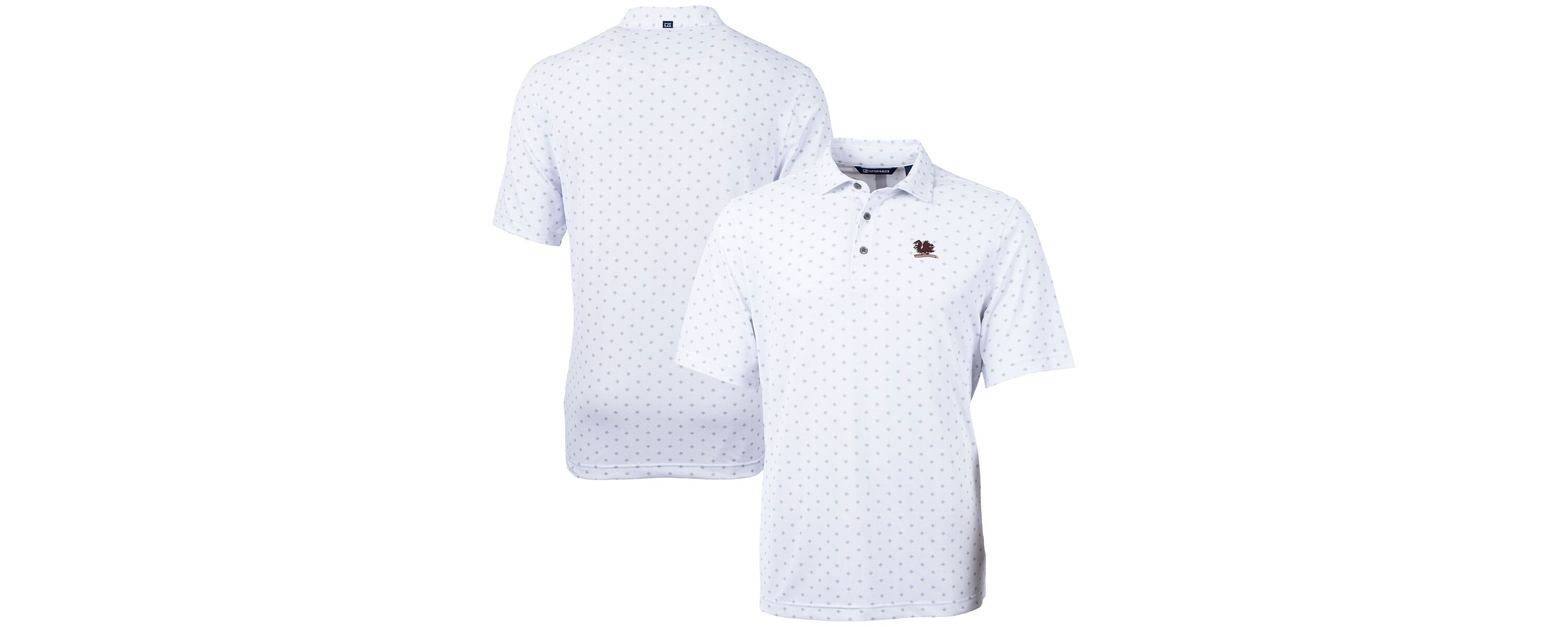 NCAA South Carolina Gamecocks Vault DryTec Virtue Eco Pique Tile Print Recycled Polo