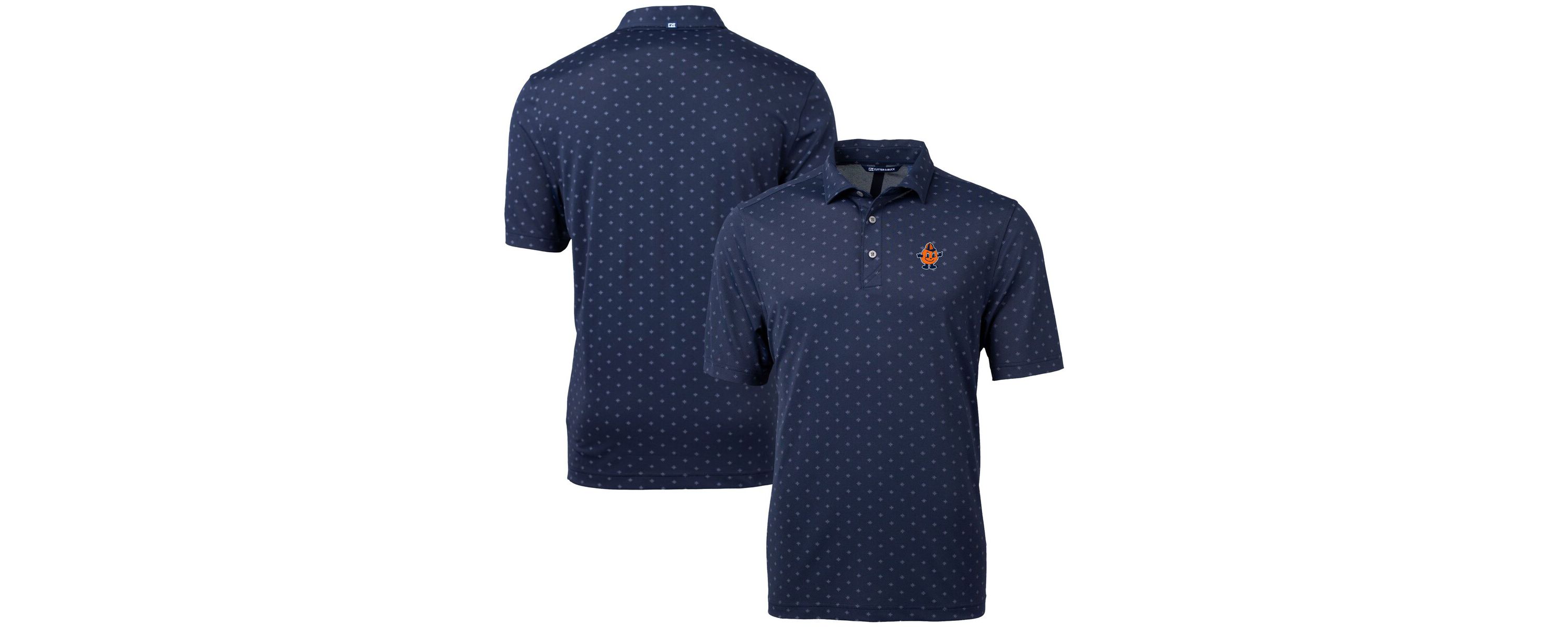 Syracuse Orange NCAA Syracuse Vault DryTec Virtue Eco Pique Tile Print Recycled Polo