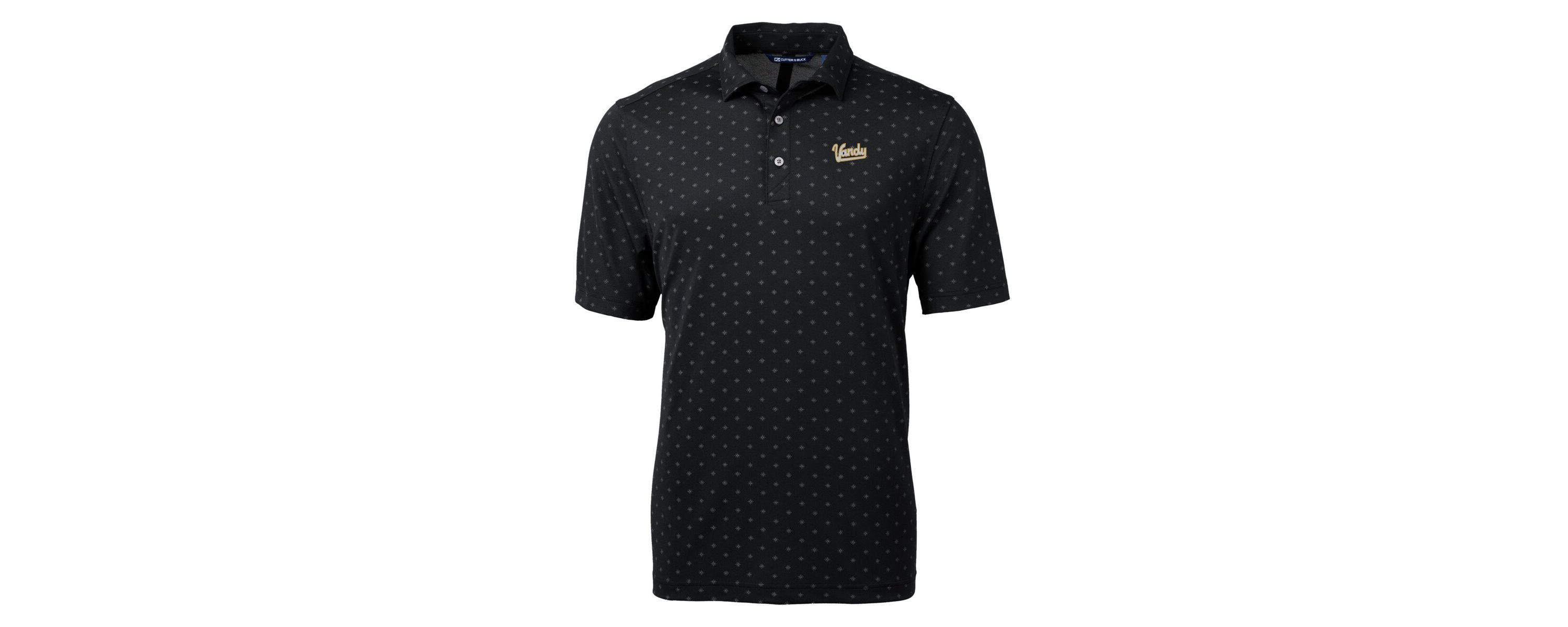 NCAA Vanderbilt Commodores Vault DryTec Virtue Eco Pique Tile Print Recycled Polo
