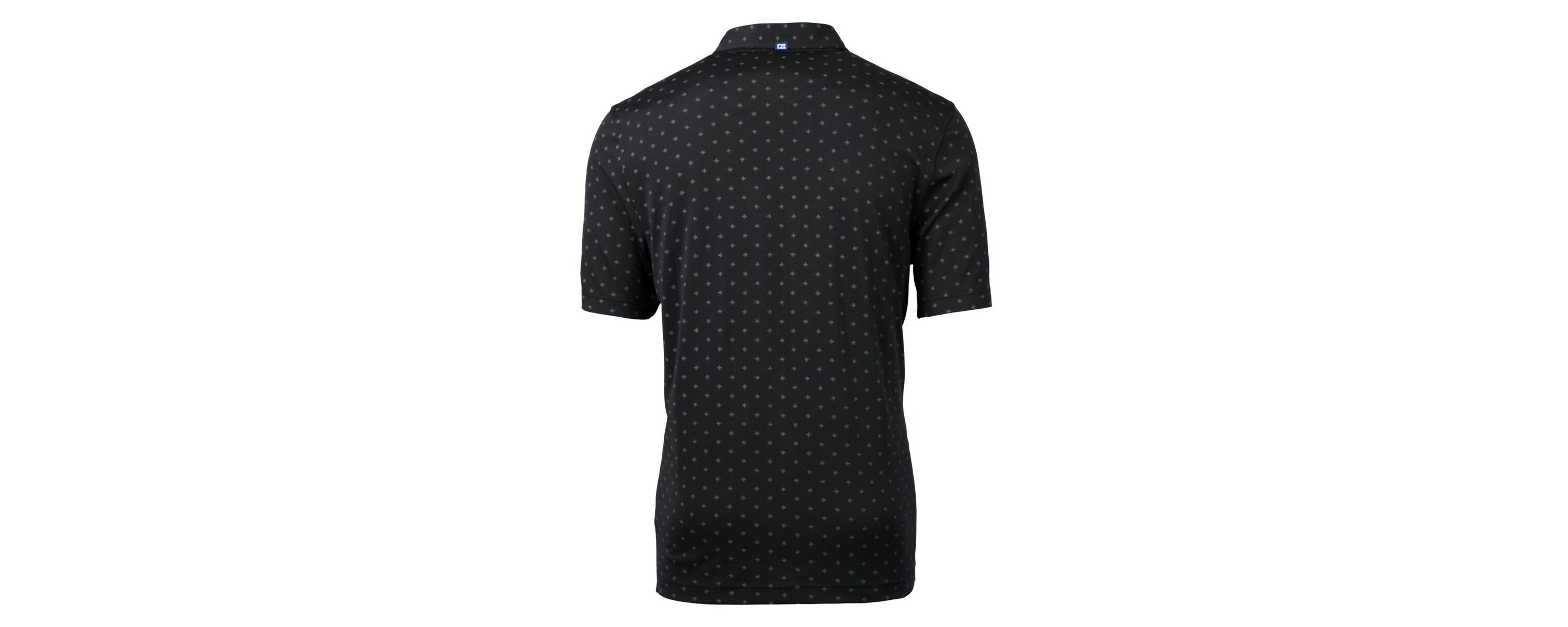 NCAA Vanderbilt Commodores Vault DryTec Virtue Eco Pique Tile Print Recycled Polo
