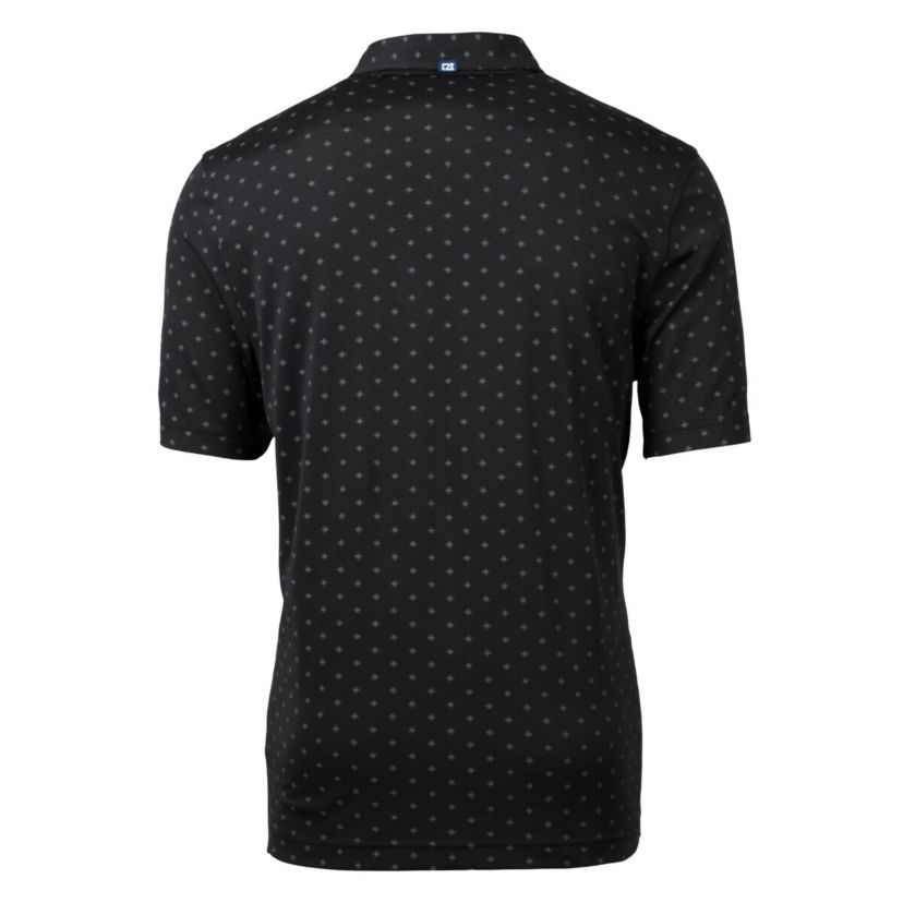 NCAA Vanderbilt Commodores Vault DryTec Virtue Eco Pique Tile Print Recycled Polo