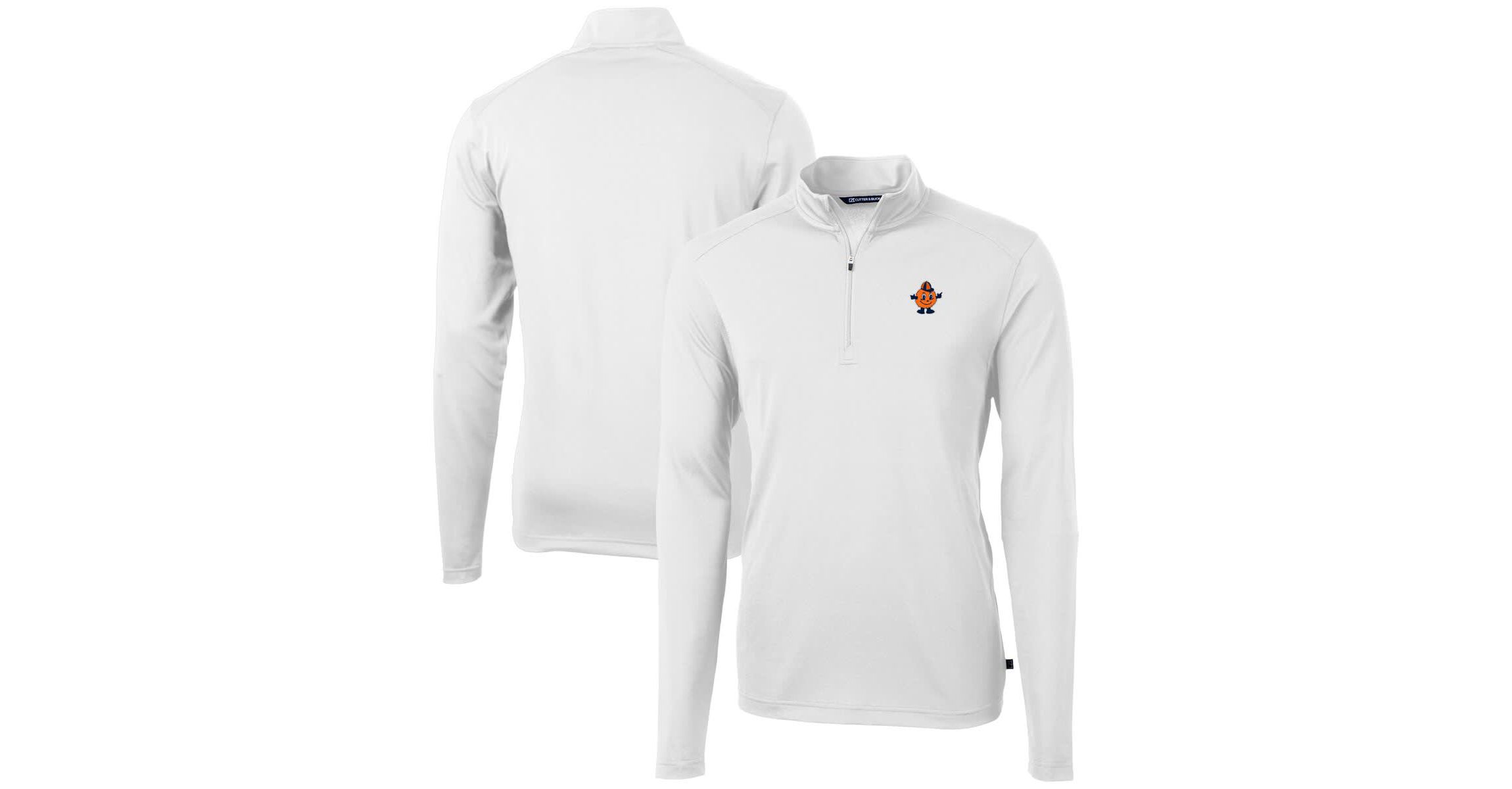 Syracuse Orange NCAA Syracuse Vault DryTec Virtue Eco Pique Recycled Quarter-Zip Top