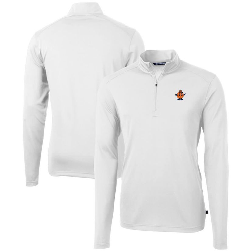 Syracuse Orange NCAA Syracuse Vault DryTec Virtue Eco Pique Recycled Quarter-Zip Top