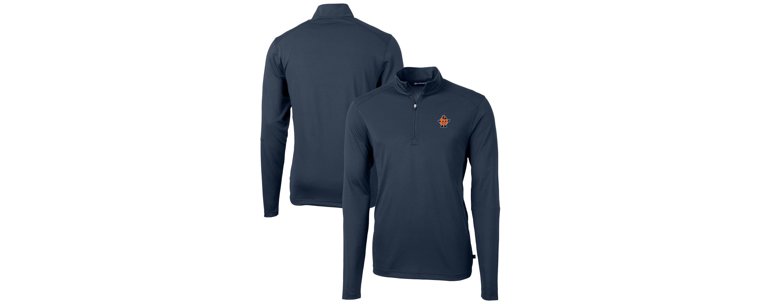 Syracuse Orange NCAA Syracuse Vault DryTec Virtue Eco Pique Recycled Quarter-Zip Top
