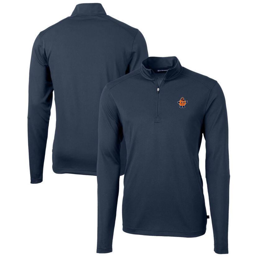 Syracuse Orange NCAA Syracuse Vault DryTec Virtue Eco Pique Recycled Quarter-Zip Top