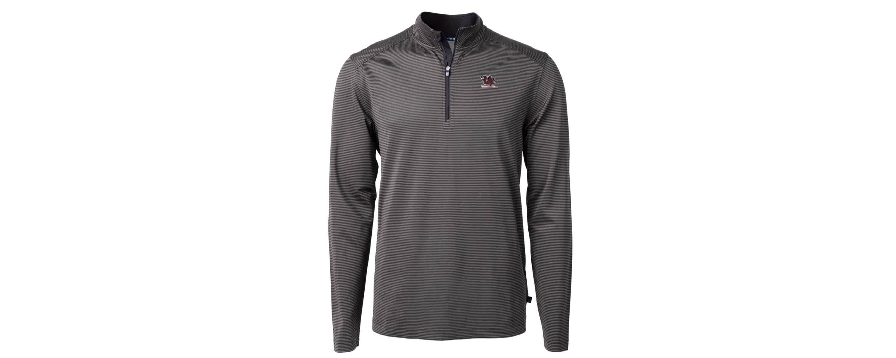 NCAA South Carolina Gamecocks Vault DryTec Virtue Eco Pique Micro Stripe Recycled Quarter-Zip Pullover