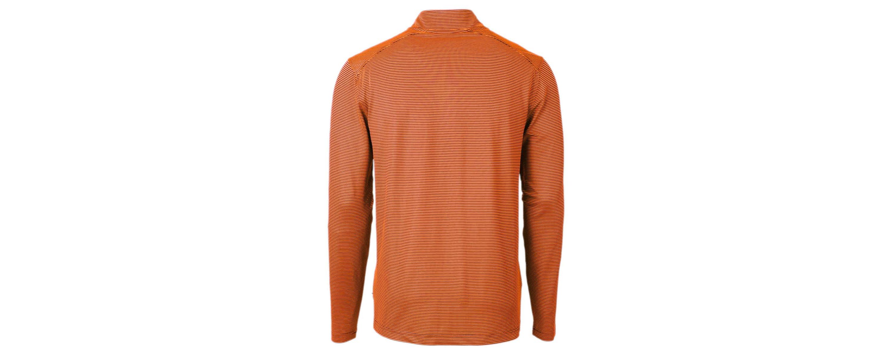 Syracuse Orange NCAA Syracuse Vault DryTec Virtue Eco Pique Micro Stripe Recycled Quarter-Zip Pullover