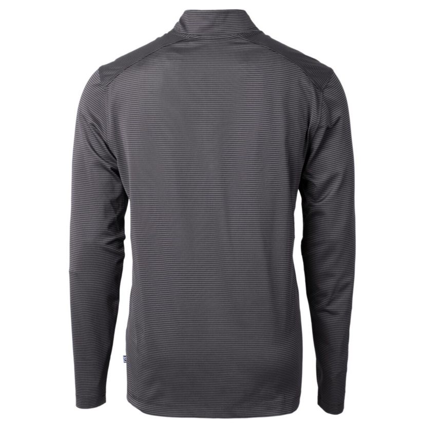 NCAA Vanderbilt Commodores Vault DryTec Virtue Eco Pique Micro Stripe Recycled Quarter-Zip Pullover