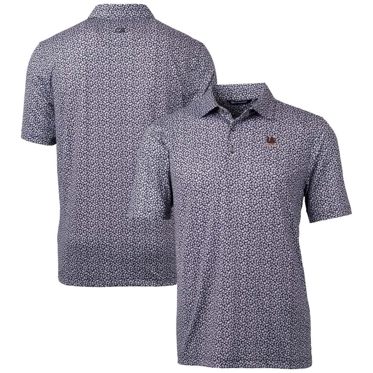 NCAA South Carolina Gamecocks Vault Pike Magnolia Print Stretch Polo